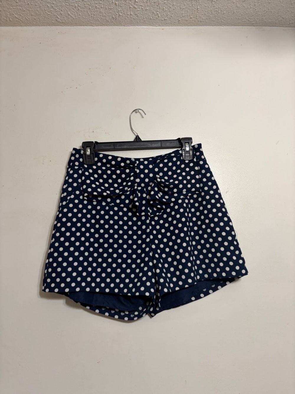 Disney Navy Polka Dot High-Waist Shorts